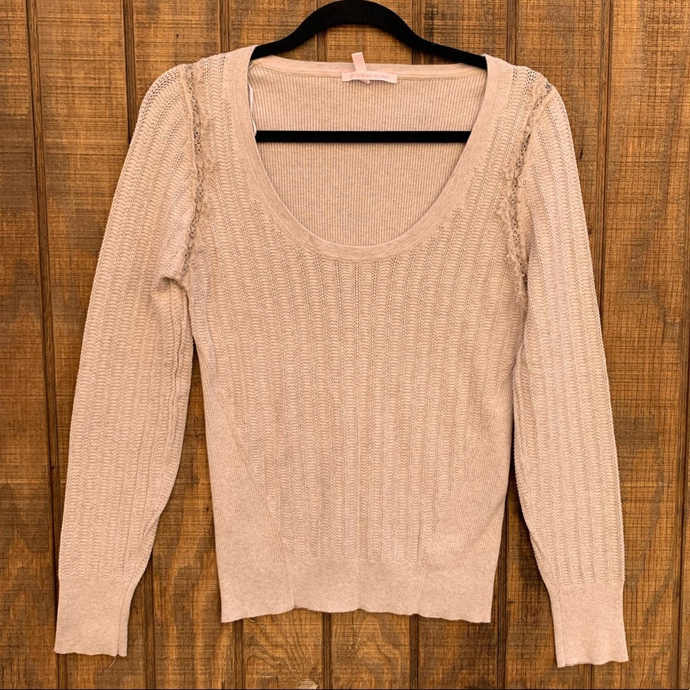 Victoria’s Secret Beige Thermal Long Sleeve Top